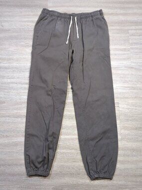 Gustin Joggers Men's Medium Drawstring Cotton Grey